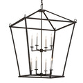 Meyda Tiffany Kitzi 8 Light 51" Wide Taper Candle Pendant