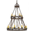 Meyda Tiffany Lakeshore 12 Light 36" Wide Taper Candle Style Chandelier