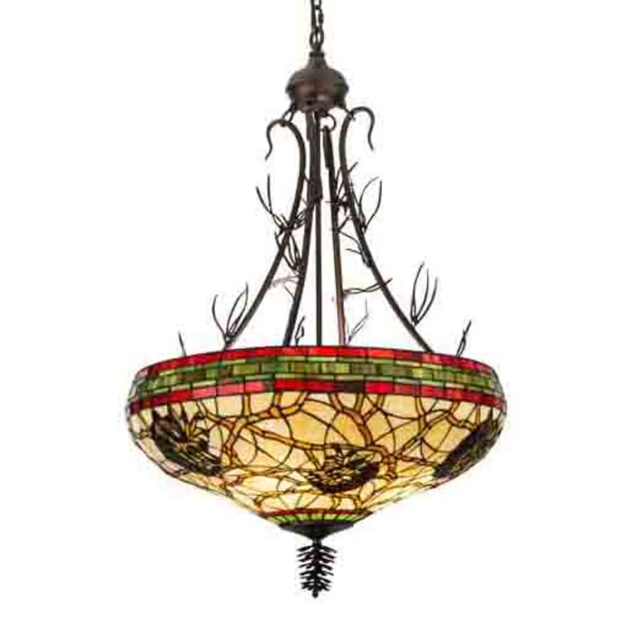 Meyda Tiffany Pinecone 4 Light 24" Wide Pendant