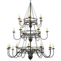 Meyda Tiffany Polonella 24 Light 60" Wide Taper Candle Style Chandelier