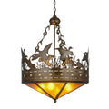 Meyda Tiffany Ducks in Flight 4 Light 24" Wide Pendant