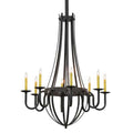 Meyda Tiffany Barrel Stave 8 Light 38" Wide Taper Candle Style Chandelier