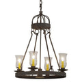 Meyda Tiffany Lakeshore 4 Light 24" Wide Ring Chandelier