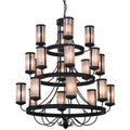 Meyda Tiffany Nehring 20 Light 60" Wide Ring Chandelier