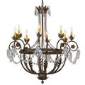 Meyda Tiffany Antonia 8 Light 38" Wide Crystal Candle Style Chandelier