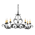Meyda Tiffany Augusta 6 Light 42" Wide Taper Candle Style Chandelier