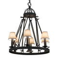Meyda Tiffany Lakeshore 6 Light 28" Wide Ring Chandelier