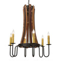 Meyda Tiffany Barrel Stave 6 Light 30" Wide Taper Candle Style Chandelier