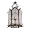 Meyda Tiffany Dubrek 12 Light 33" Wide Taper Candle Pendant