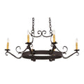 Meyda Tiffany Hand forged 6 Light 29" Wide Taper Candle Style Chandelier