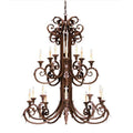 Meyda Tiffany Serratina 20 Light 48" Wide Taper Candle Style Chandelier