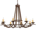 Meyda Tiffany Octavia 8 Light 48" Wide Taper Candle Style Chandelier