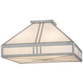 Meyda Tiffany Whitewing 4 Light 51" Wide Flush Mount Ceiling Fixture