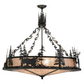 Meyda Tiffany Wildlife at Dusk 6 Light 40" Wide Pendant