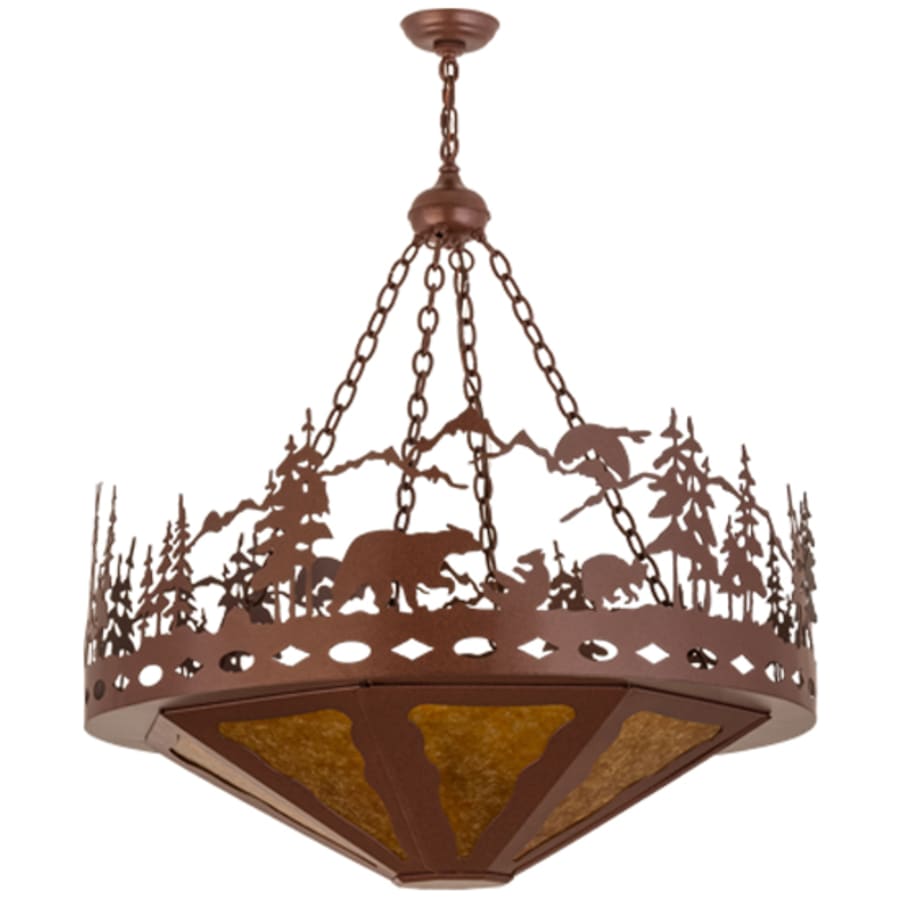 Meyda Tiffany Bear Family 4 Light 36" Wide Pendant