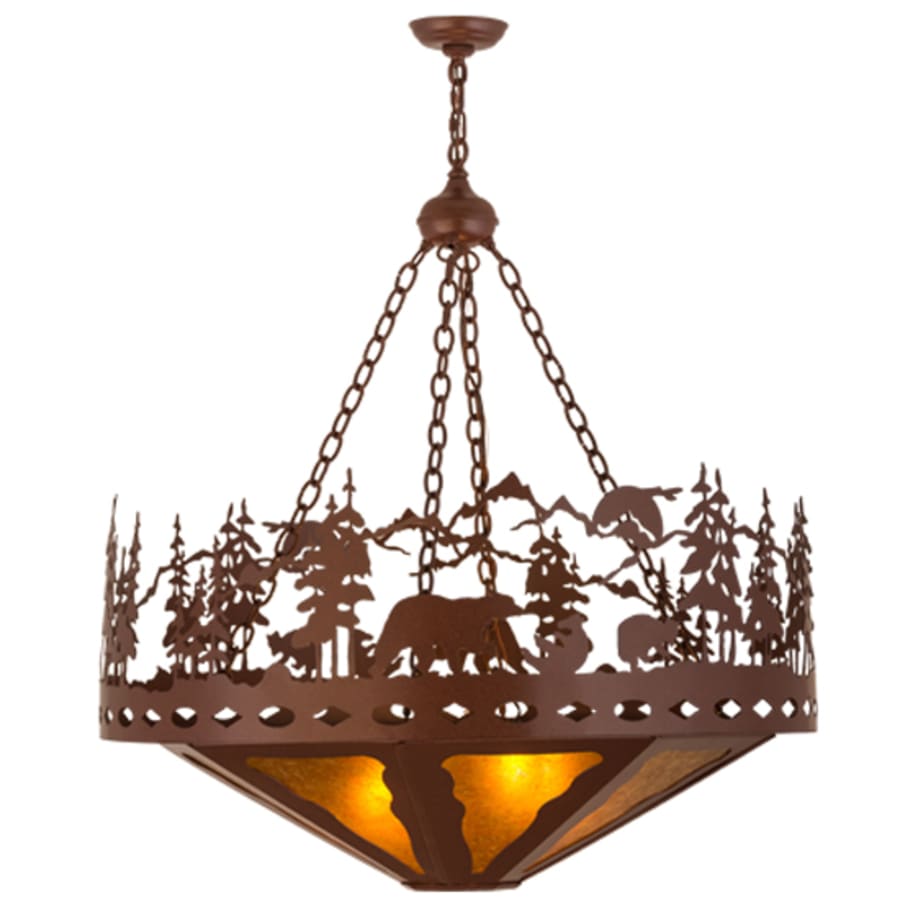 Meyda Tiffany Bear Family 4 Light 36" Wide Pendant