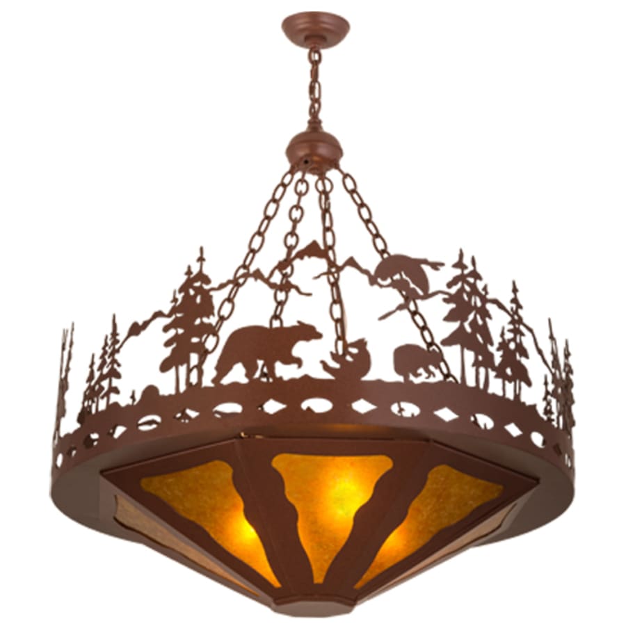 Meyda Tiffany Bear Family 4 Light 36" Wide Pendant