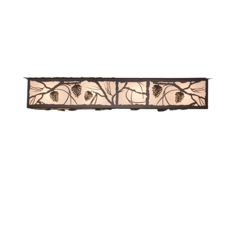Meyda Tiffany Whispering Pines 8 Light 50" Wide Flush Mount Ceiling Fixture
