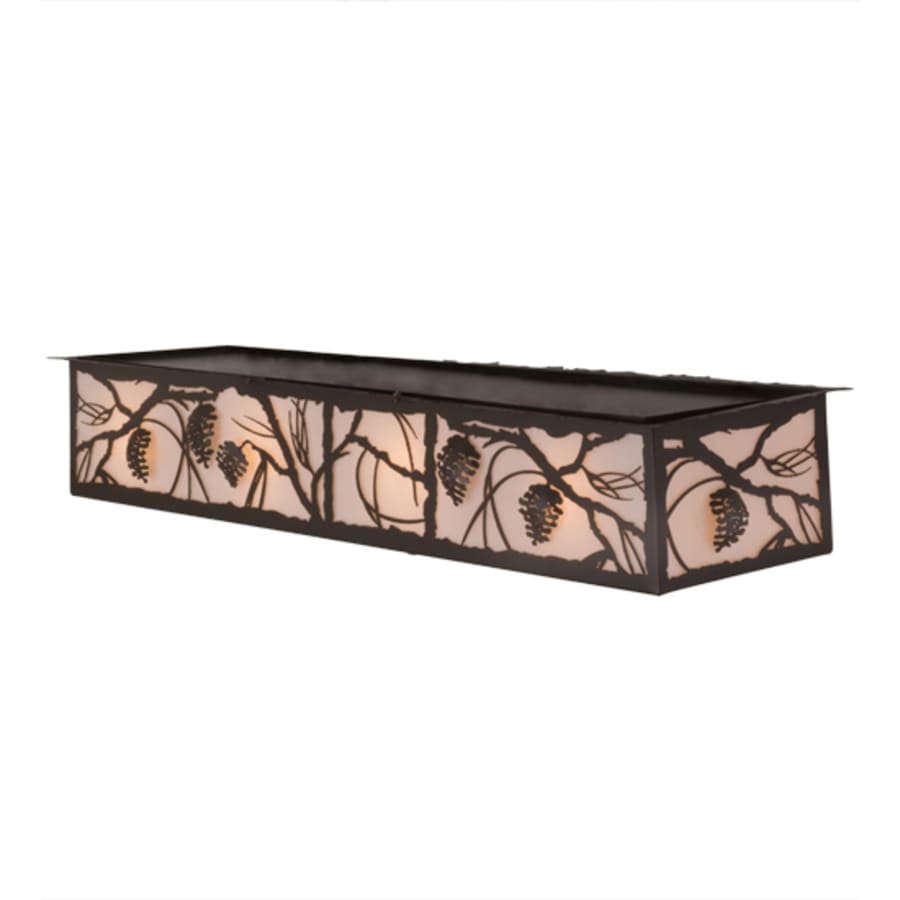 Meyda Tiffany Whispering Pines 8 Light 50" Wide Flush Mount Ceiling Fixture