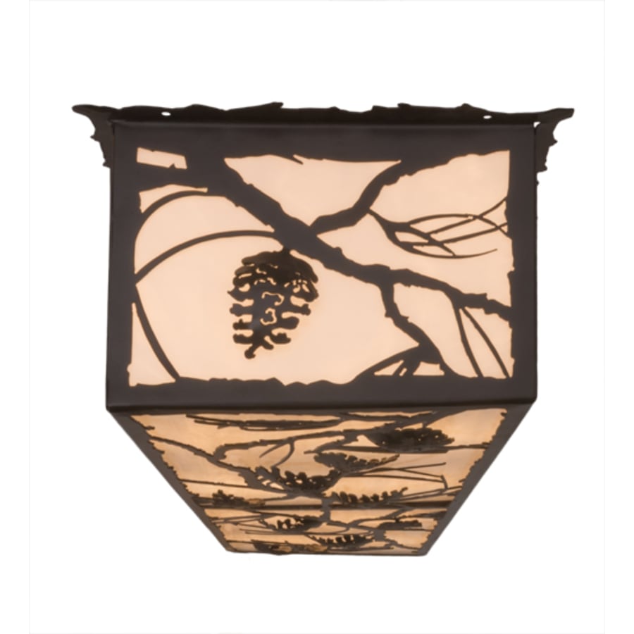 Meyda Tiffany Whispering Pines 8 Light 50" Wide Flush Mount Ceiling Fixture