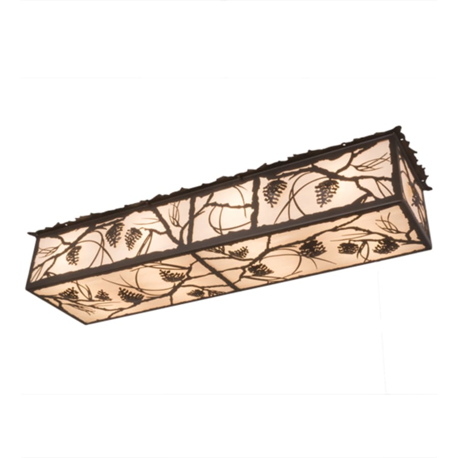 Meyda Tiffany Whispering Pines 8 Light 50" Wide Flush Mount Ceiling Fixture