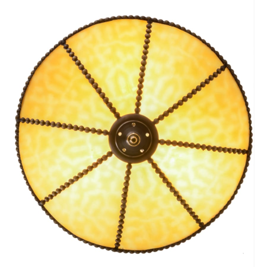 Meyda Tiffany Camel 3 Light 16" Wide Flush Mount Bowl Ceiling Fixture