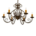 Meyda Tiffany Jenna 6 Light 36" Wide Taper Candle Style Chandelier