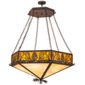 Meyda Tiffany Mountain Pine 6 Light 51" Wide Pendant