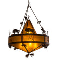 Meyda Tiffany High Plains Rider and The Herd 5 Light 36" Wide Pendant