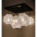 Meyda Tiffany Nidos Struttura 4 Light 30" Wide Abstract Multi Light Pendant