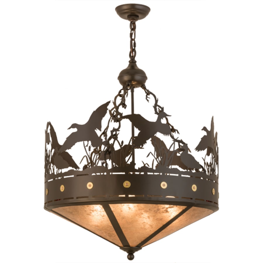 Meyda Tiffany Ducks in Flight 4 Light 24" Wide Pendant