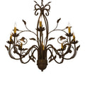 Meyda Tiffany Bordeaux 8 Light 36" Wide Taper Candle Style Chandelier