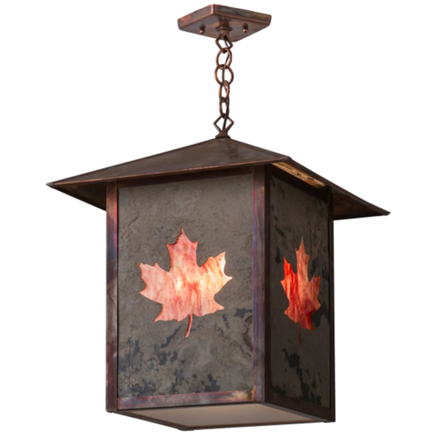 Meyda Tiffany Maple Leaf 2 Light 23" Wide Pendant