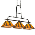 Meyda Tiffany Hanford 3 Light 48" Wide Linear Pendant