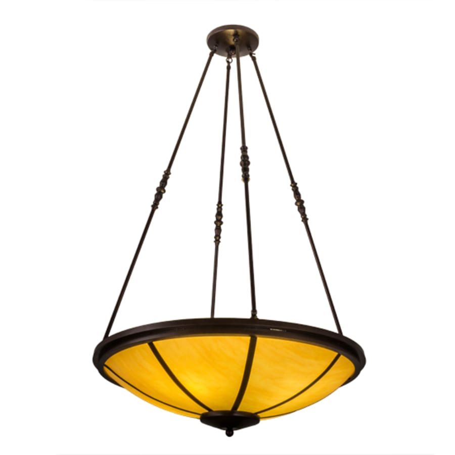 Meyda Tiffany Commerce 4 Light 32" Wide Pendant - Copper Vein Finish - GU24 Bulb Base
