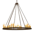 Meyda Tiffany Deina 24 Light 49" Wide Taper Candle Ring Chandelier