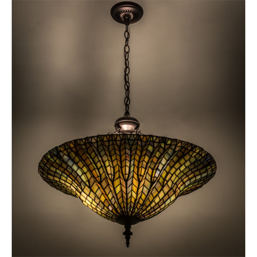 Meyda Tiffany Tiffany Lotus Leaf 3 Light 24" Wide Pendant