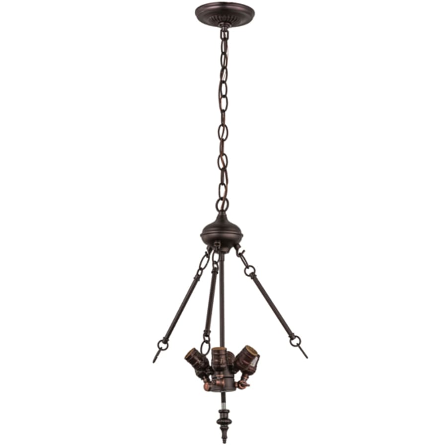 Meyda Tiffany Tiffany Lotus Leaf 3 Light 24" Wide Pendant