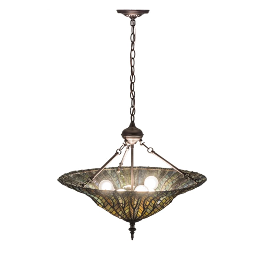 Meyda Tiffany Tiffany Lotus Leaf 3 Light 24" Wide Pendant