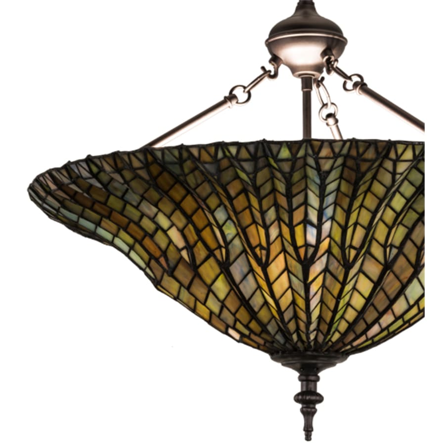 Meyda Tiffany Tiffany Lotus Leaf 3 Light 24" Wide Pendant