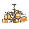 Meyda Tiffany Pine Branch 5 Light 29" Wide Chandelier