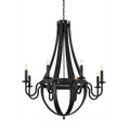 Meyda Tiffany Barrel Stave 8 Light 42" Wide Taper Candle Style Chandelier