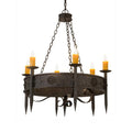 Meyda Tiffany Calandra 6 Light 36" Wide Taper Candle Style Chandelier