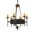 Meyda Tiffany Lorenzo 6 Light 30" Wide Taper Candle Style Chandelier