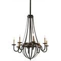 Meyda Tiffany Barrel Stave Metallo 8 Light 38" Wide Taper Candle Style Chandelier