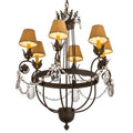 Meyda Tiffany Antonia 6 Light 28" Wide Ring Chandelier