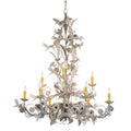 Meyda Tiffany Le Printemps 9 Light 36" Wide Taper Candle Style Chandelier