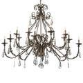 Meyda Tiffany French Elegance 16 Light 60" Wide Crystal Candle Style Chandelier