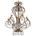 Meyda Tiffany Josephine 10 Light 49" Wide Taper Candle Style Chandelier