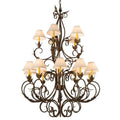 Meyda Tiffany Aexandria 15 Light 46" Wide Chandelier
